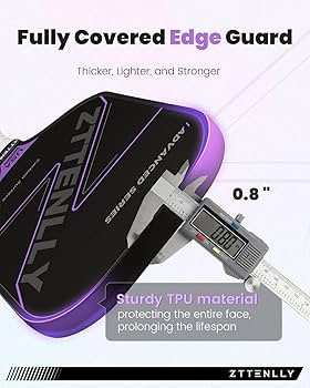 2個セット ピックルボール パドル カーボン複合 ZTTENLLY 16mm Amazon | ZTTENLLY ピクルスパドル - カーボンファイバー表面